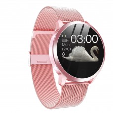 Pink Color Women Full Touch Screen Smart Watch & Fitness Tracker - Q8
